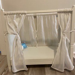 American Girl Doll bed with two pillows no sheets